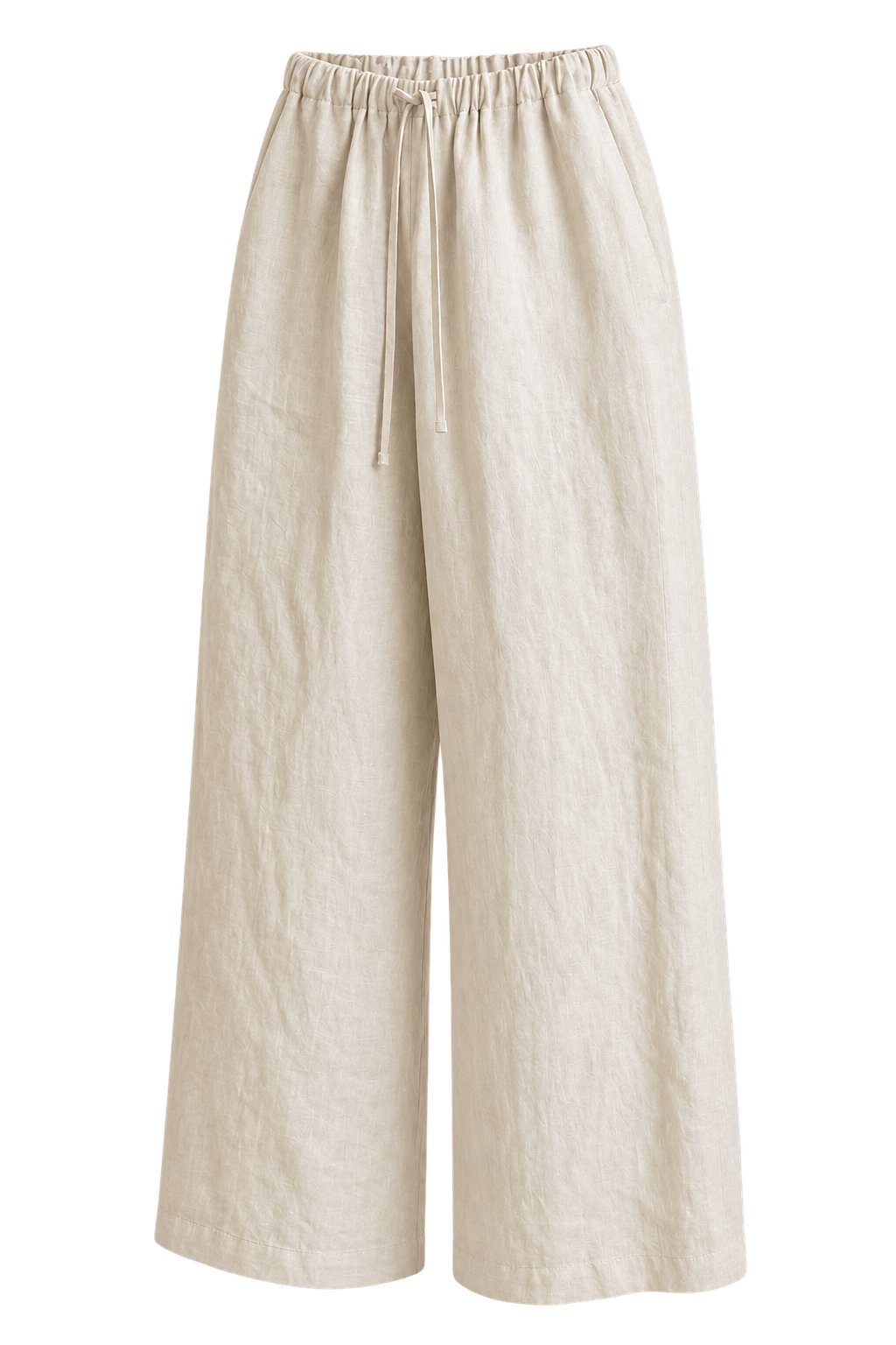 Everyday Linen Pants in Light Beige — 45 Degree