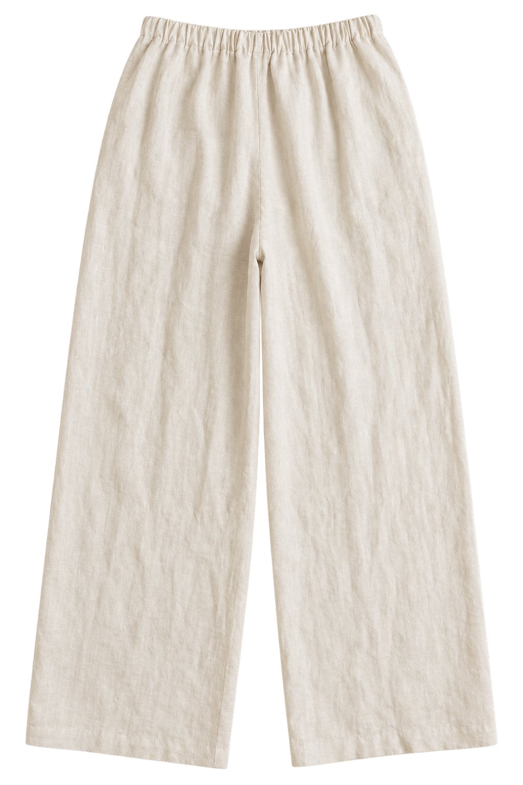 Everyday Linen Pants in Light Beige — Back
