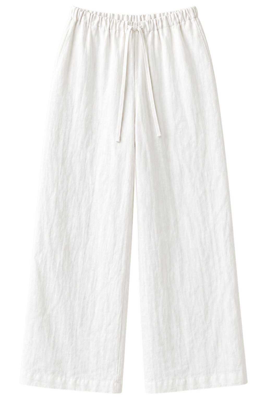Everyday Linen Pants in White — Front