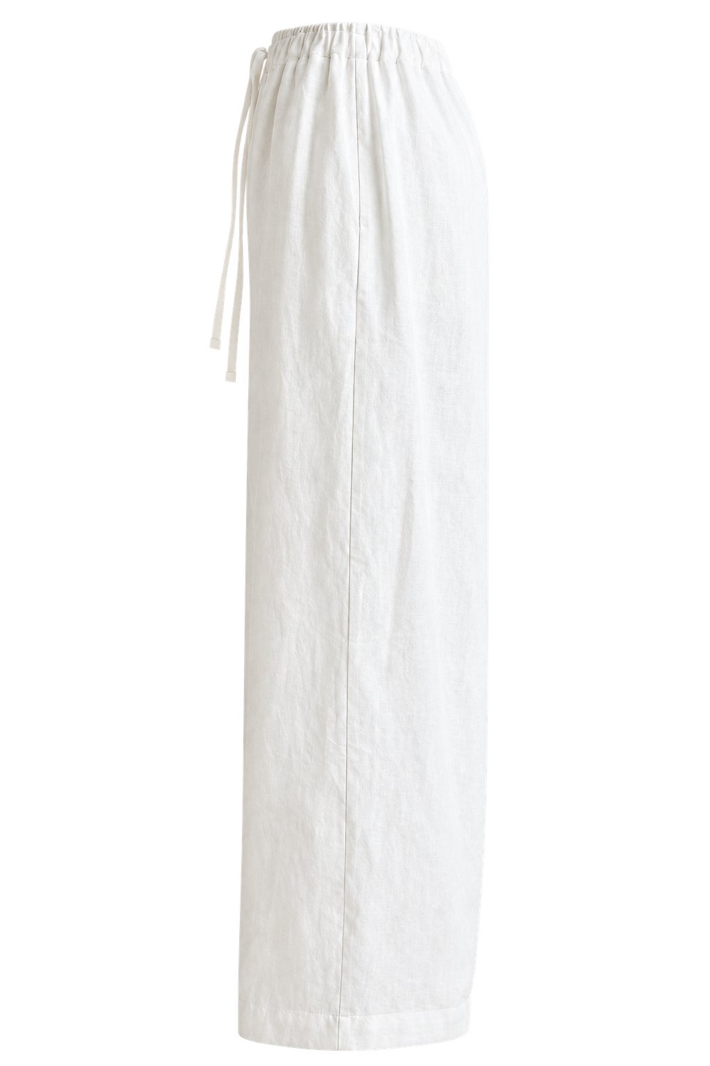 Everyday Linen Pants in White — Side